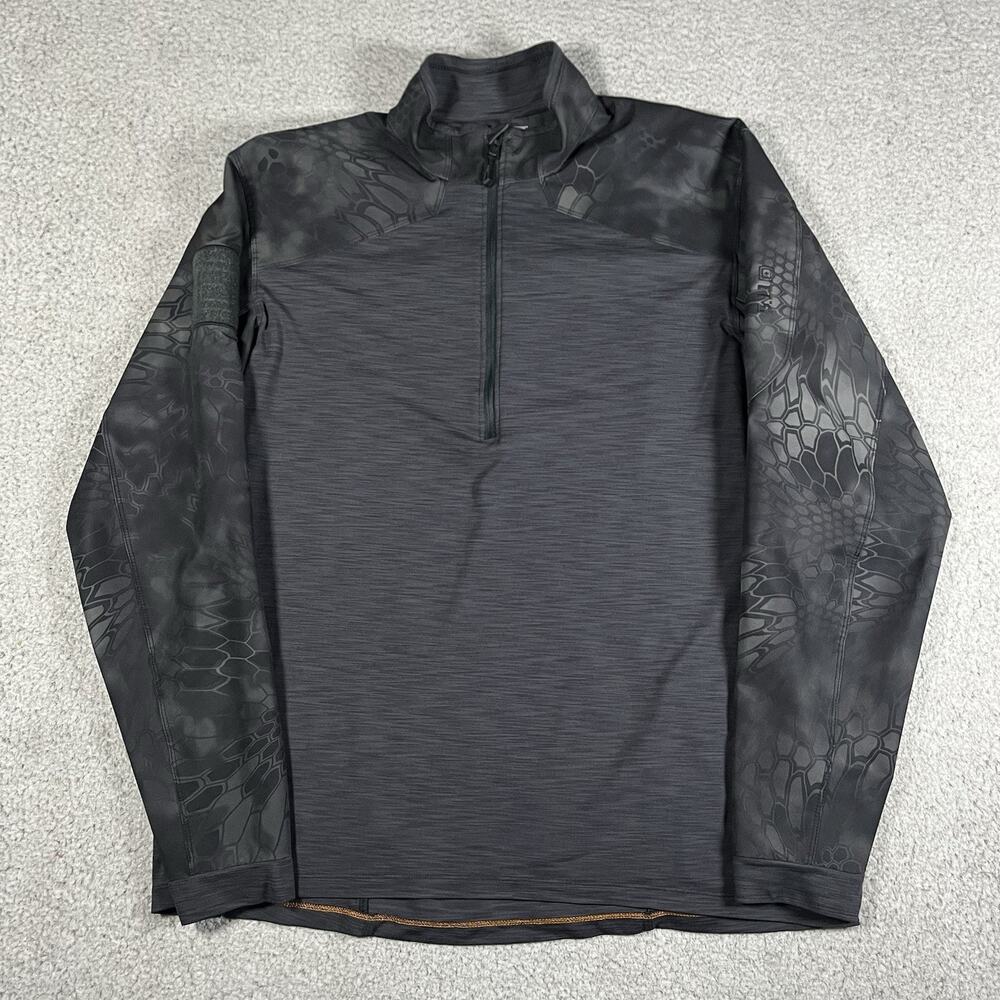 5.11 Tactical 1/2 Zip Pullover Mens L Camo Long Sleeve Rapid Combat Performance